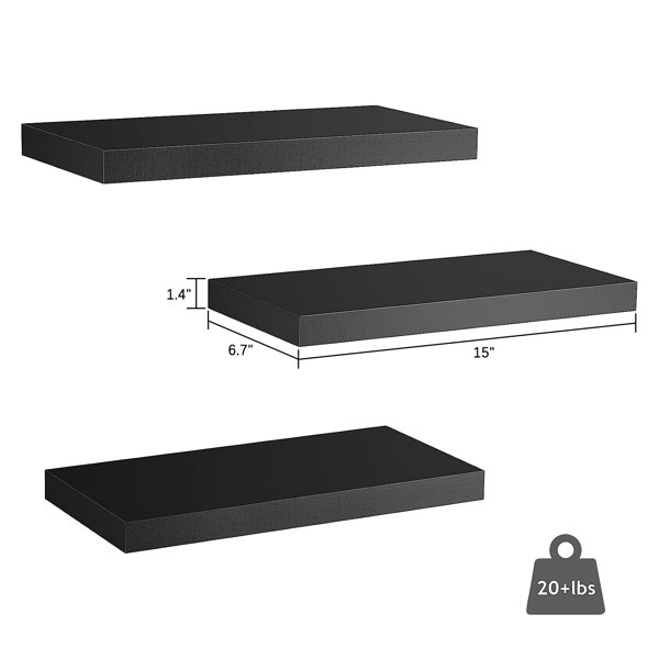 Latitude Run® 3 Piece Floating Shelf Wayfair